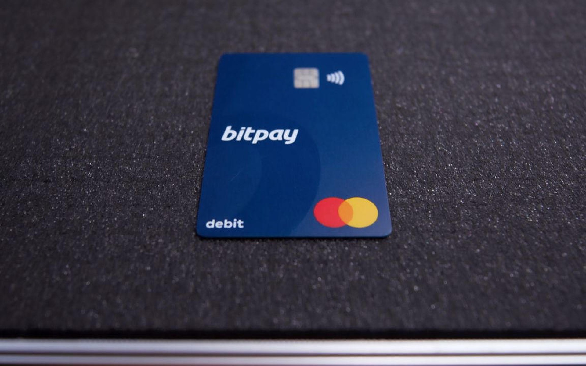 Studio photograph suggesting the BitPay Card